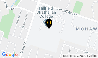 Hillfield Strathallan College in Hamilton map