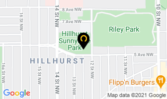 Hillhurst-Sunnyside Community Association in Calgary map