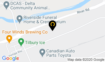 Hillmar Industries Ltd in Delta map