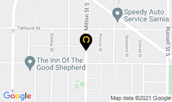 Hill's Cleaning Service in Sarnia map