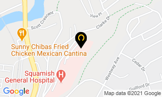 Hilltop House in Squamish map