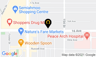 Hilltop Medical Clinic in White Rock map