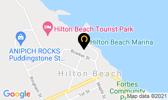 Hilton Beach Marina in Algoma District map