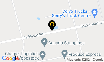 Hird Jim Construction in Woodstock map