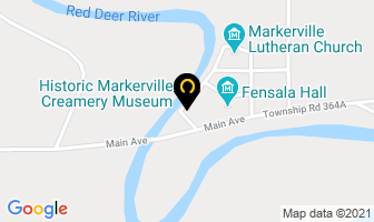 Historic Markerville Creamery Museum in Red Deer County map