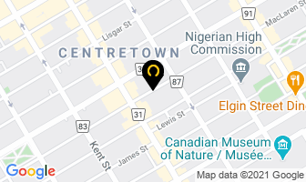 Hnatyshyn Foundation in Ottawa map