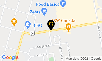 Hoath David Dr in Owen Sound map