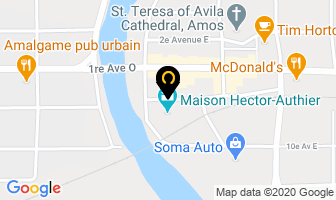 H&ocirc;tel Des Eskers Inc in Amos map