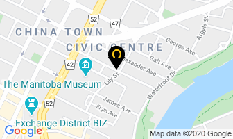 Hockey Manitoba in Winnipeg map