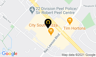 Hockey Sushi in Brampton map