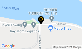 Hodder Tugboat Co Ltd in Richmond map