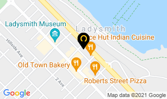 Holiday House Motel in Ladysmith map
