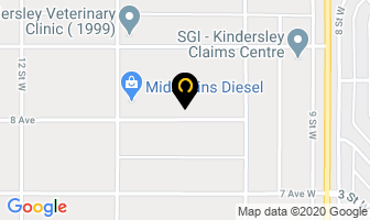 Holland's Hot Oiling in Kindersley map
