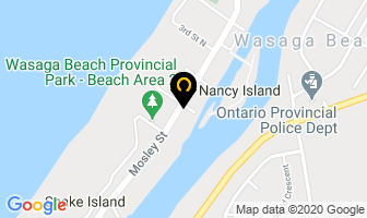 Hollywood Cottages in Wasaga Beach map