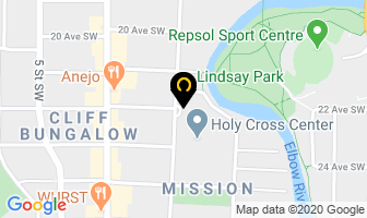 Holy Cross Eye Surgery Centre in Calgary map