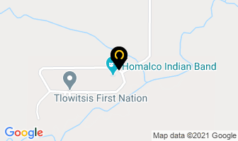 Homalco Indian Band in Gracefield map