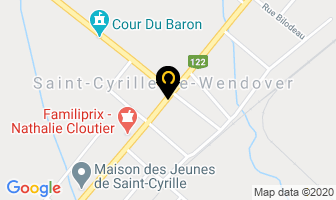 Home Hardware in Saint-cyrille-de-wendover map