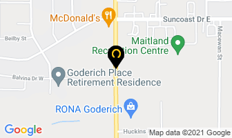 Homestyle Market Raders in Goderich map