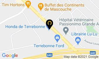 Honda De Terrebonne in Terrace map