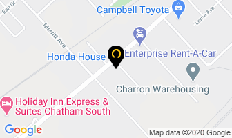 Honda House in Chatham-Kent map