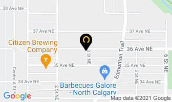 Honeydew Auto in Calgary map