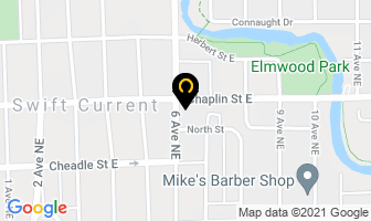 Hope Financial Services Inc in Swift Current map