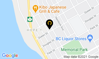 Hope United Church in Hope map