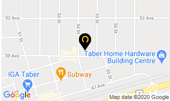 Horizon Family Dental in Taber map