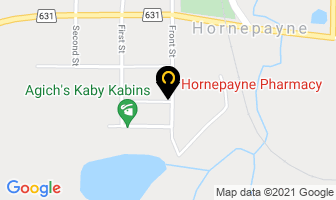Hornepayne Pharmacy in Algoma District map