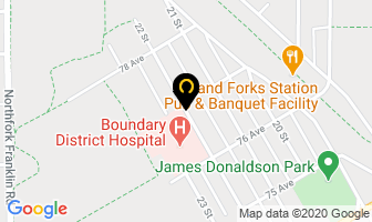 Hospice Boundary Community in Grand Forks map