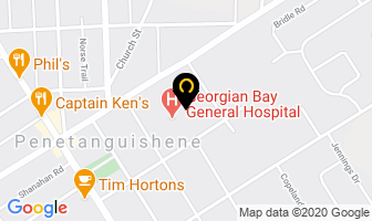 Hospice Huronia in Penetanguishene map