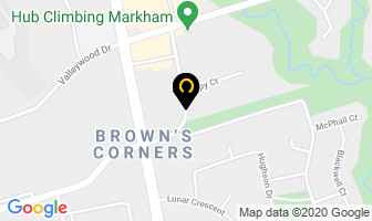 Hot Yoga Wellness Button in Markham map