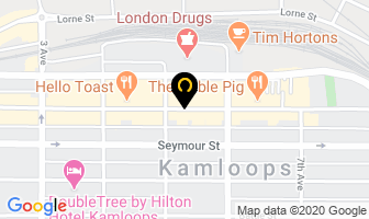 Hotel 540 in Kamloops map
