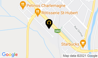 Hotel Charlemagne in L'Assomption map