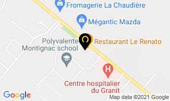 Hotel Oriental in Lac-Mégantic map