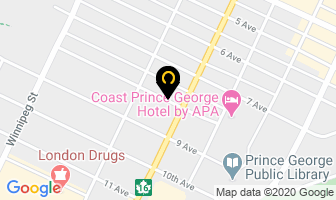 Houg Slaney in Prince George map