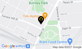 Hough Automotive in Brantford map