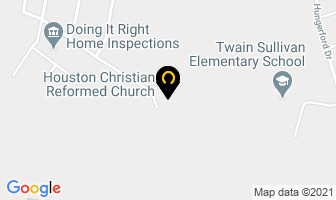Houston Christian Reform Church in Antigonish map