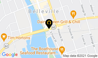 Howard Cooney Auto Service in Belleville map