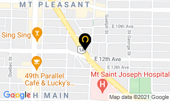 Howard Johnson Plaza Hotel in Vancouver map