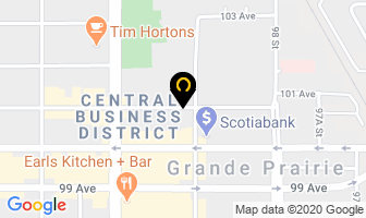 Howey Law Office in Grande Prairie map
