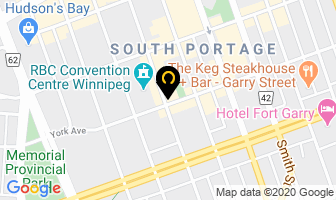 Hrg North America in Winnipeg map