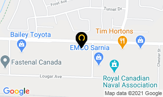 Hucker Floor Coverings in Sarnia map