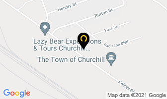 Hudson Bay Mechanical in Churchill map