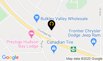 Hudson Bay Mobile Home Park in Smithers map