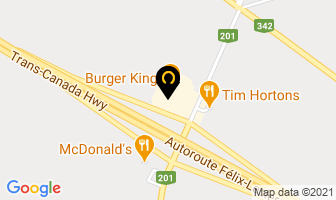 Hudson Inn Auberge in Rigaud map