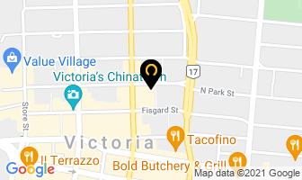 Hudson Yoga in Victoria map