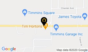 Hudson's Bay Co in Timmins map