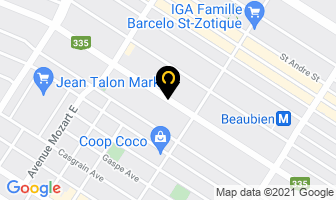 Hue Isabelle in Montreal map