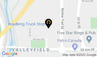 Huge Truck Centre Inc in Calgary map